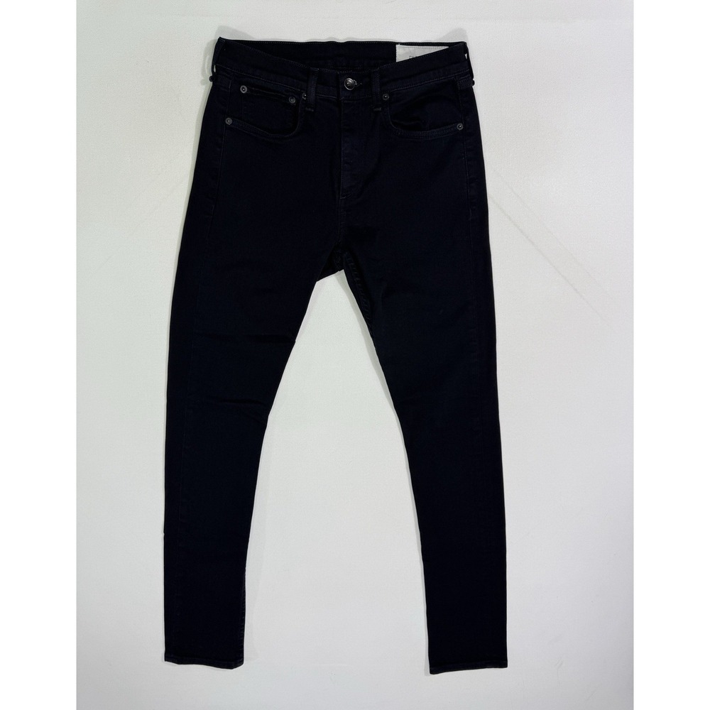 Rag & Bone Men’s 30x32 (30x30) Black Fit 1 Skinny Fit Denim Jeans Street Casual